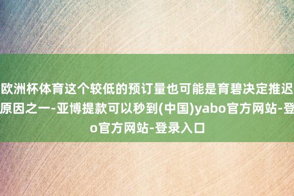 欧洲杯体育这个较低的预订量也可能是育碧决定推迟游戏的原因之一-亚博提款可以秒到(中国)yabo官方网站-登录入口