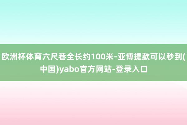 欧洲杯体育六尺巷全长约100米-亚博提款可以秒到(中国)yabo官方网站-登录入口