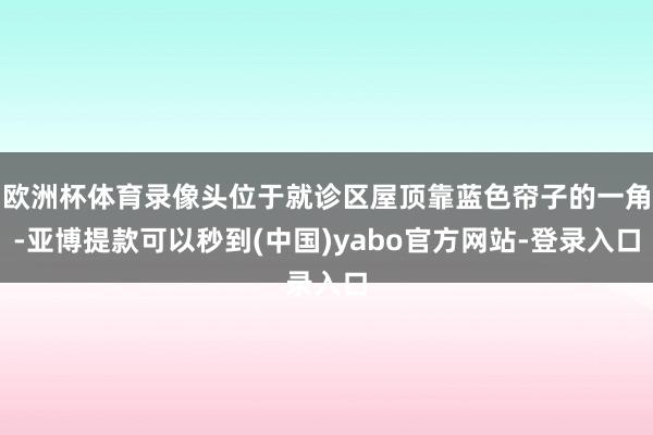 欧洲杯体育录像头位于就诊区屋顶靠蓝色帘子的一角-亚博提款可以秒到(中国)yabo官方网站-登录入口