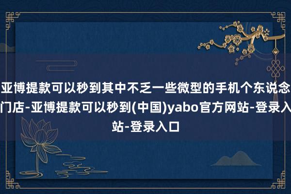 亚博提款可以秒到其中不乏一些微型的手机个东说念主门店-亚博提款可以秒到(中国)yabo官方网站-登录入口