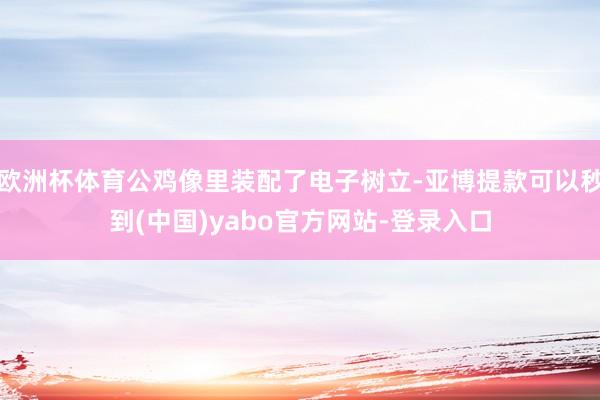 欧洲杯体育公鸡像里装配了电子树立-亚博提款可以秒到(中国)yabo官方网站-登录入口