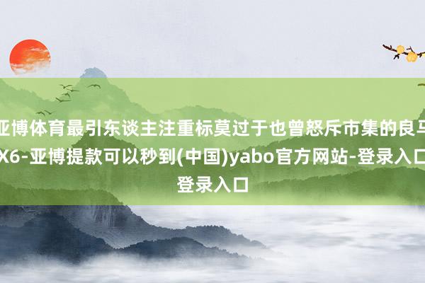 亚博体育最引东谈主注重标莫过于也曾怒斥市集的良马X6-亚博提款可以秒到(中国)yabo官方网站-登录入口
